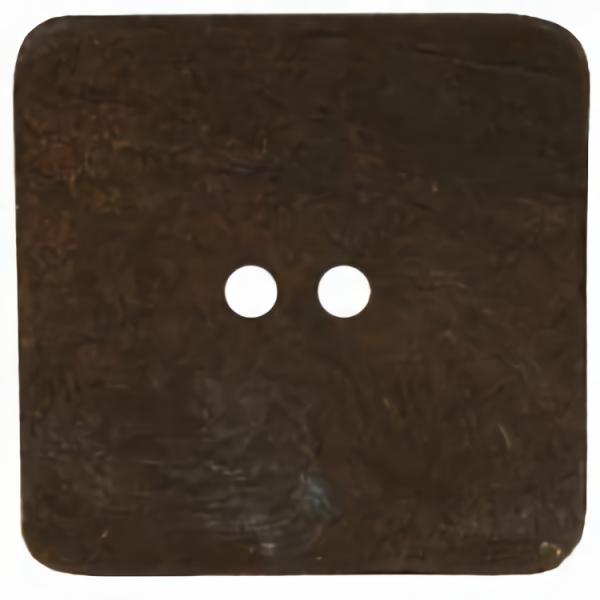 1 13/16" Black Coconut Square 2-Hole Button (46Mm)  |   Wood & Natural Decorative Large Decorative Buttons Wood & Natural Decorative