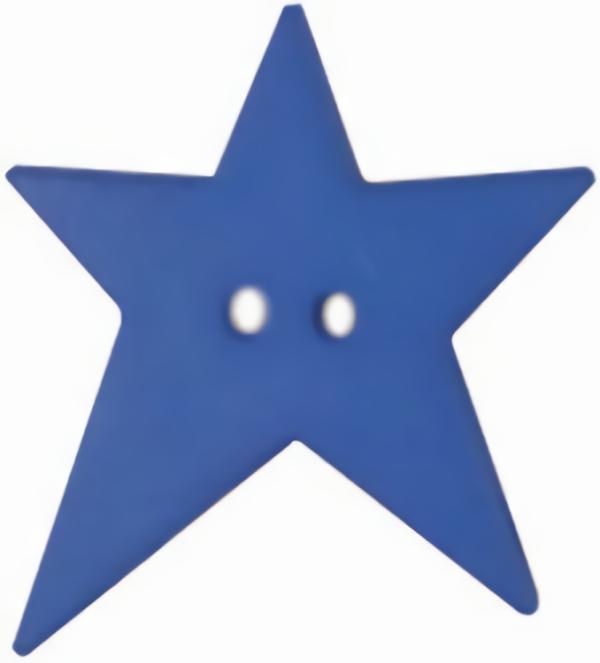 1 1/4" Blue Star 2-Hole (32Mm)  |   Stars Children's Buttons Stars