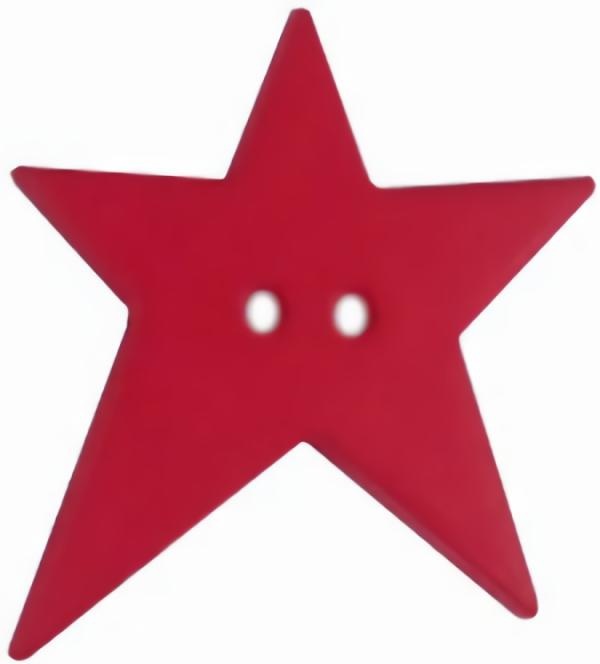 1 1/4" Red Star 2-Hole (32Mm)  |   Stars Children's Buttons Stars