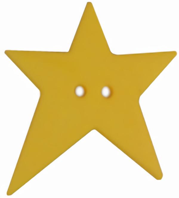 1 1/4" Yellow Star 2-Hole (32Mm)  |   Stars Children's Buttons Stars