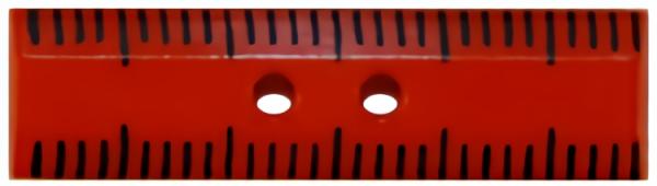 1 3/16" Red Ruler 2-Hole Button (30Mm)  |   Novelty Children's Buttons Novelty