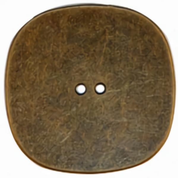 1 3/4" 2-Hole Square Button W/ Rounded Edges Antique Brass (45Mm)  |   Metal Decorative Large Decorative Buttons Metal Decorative