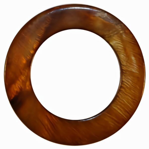 1 5/8" Smoked Mother Of Pearl O-Ring (41Mm)  |   O & D Rings Closures O & D Rings