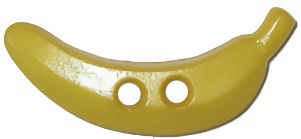 1" Yellow Banana 2-Hole (25Mm)  |   Novelty Children's Buttons Novelty