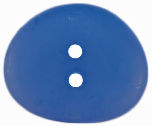 11/16" Opaque Royal Blue "Stone" 2-Hole Button (18Mm)  |   Crafts & Basics Buttons Crafts & Basics