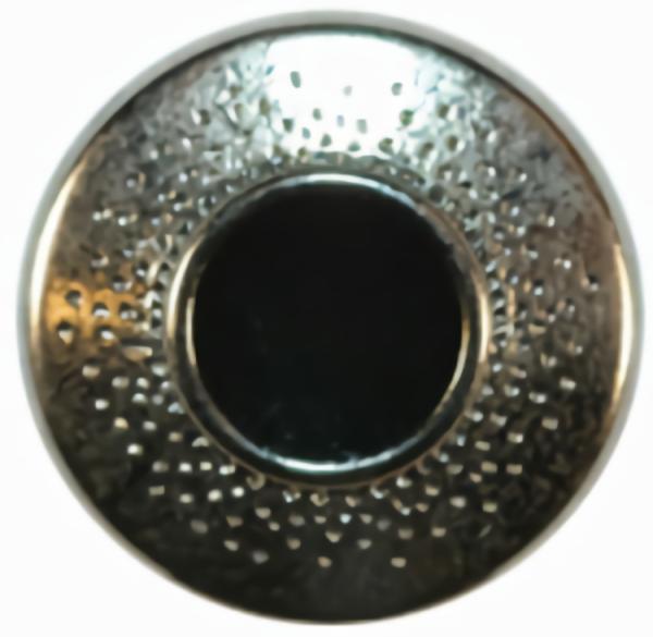 11/16" Silver W/Black Center (18Mm)  |   Silver Fashion Fashion Buttons Silver Fashion