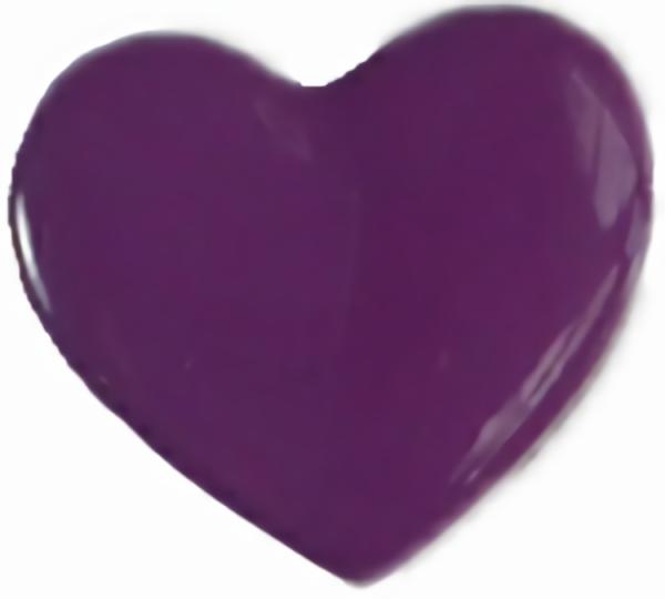 1/2" Purple Heart W/Shank (13Mm)  |   Hearts Children's Buttons Hearts