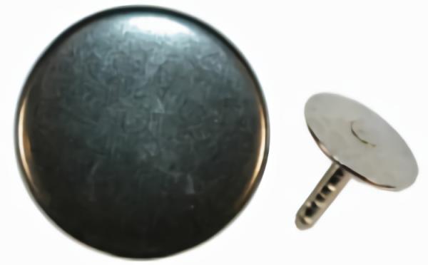 3/4" Antique Silver Jean Stud (20Mm)  |   Crafts & Basics Buttons Crafts & Basics