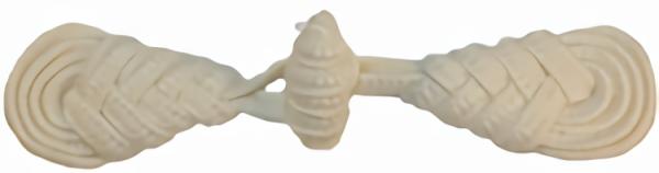 5 1/2" X 1 1/4" Ivory Frog (138Mm)  |   Frog Closures Closures Frog Closures