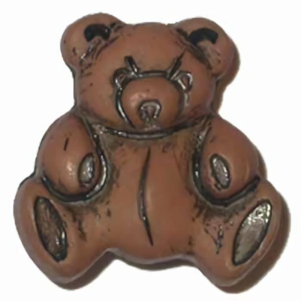 5/8" Brown Teddy (16Mm)  |   Novelty Children's Buttons Novelty