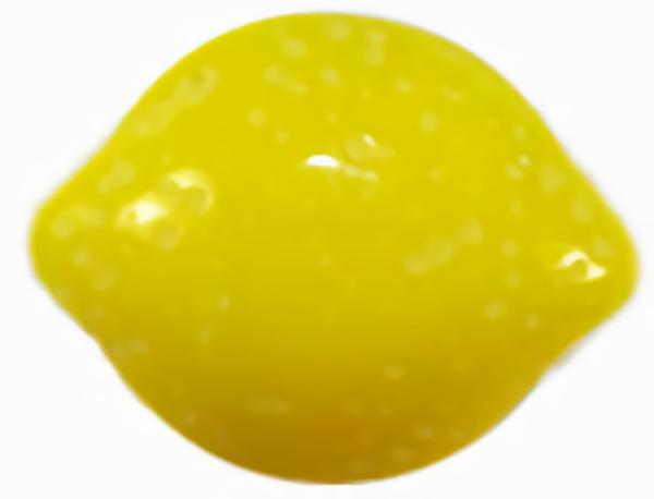 5/8" Glass Lemon Button (16Mm)  |   Novelty Glass Glass Buttons Novelty Glass