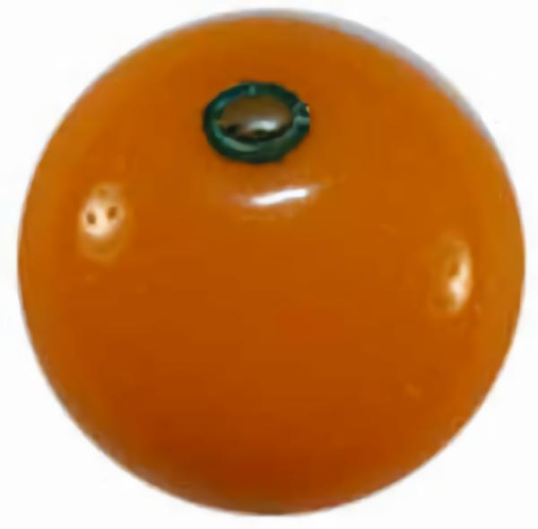 5/8" Glass Orange Button (16Mm)  |   Novelty Glass Glass Buttons Novelty Glass