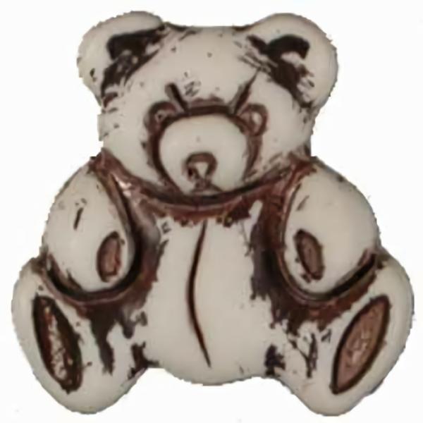 5/8" White Teddy (16Mm)  |   Novelty Children's Buttons Novelty