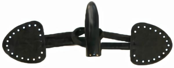 6" Black Suede W/Horn-Look Toggle 150Mm  |   Toggles Closures Toggles