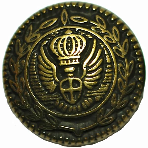 Antique Brass Low Dome Crest Button  |   Bronze & Copper Buttons Blazer And Suit Buttons Bronze & Copper Buttons