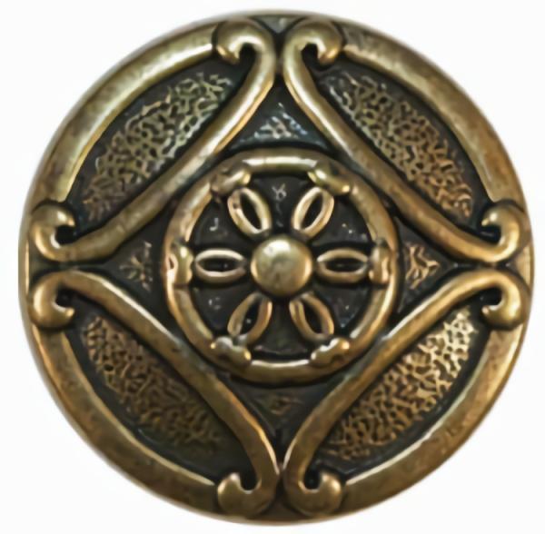 Antique Brass Ornate Button  |   Metal Decorative Large Decorative Buttons Metal Decorative