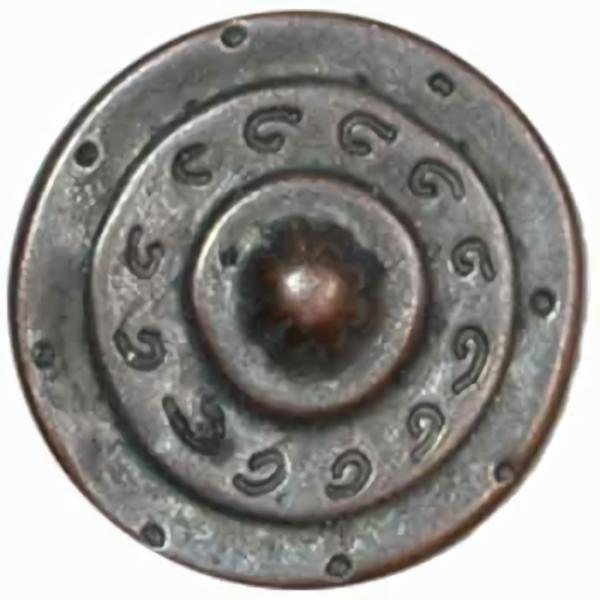 Antique Copper Shield Button  |   Bronze Fashion Bronze Fashion Bronze Fashion