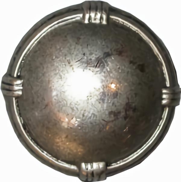 Antique Pewter Dome Button W/ Rim  |   Metal Decorative Large Decorative Buttons Metal Decorative