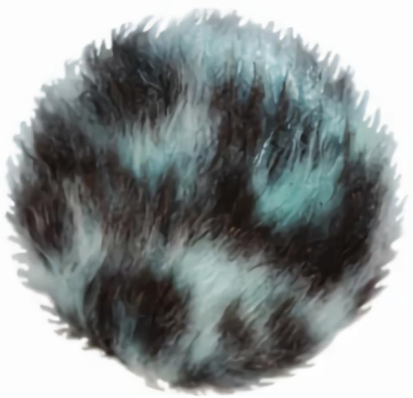 Aqua Leopard Velvet Covered  |   Velvet Special Occasion Buttons Velvet