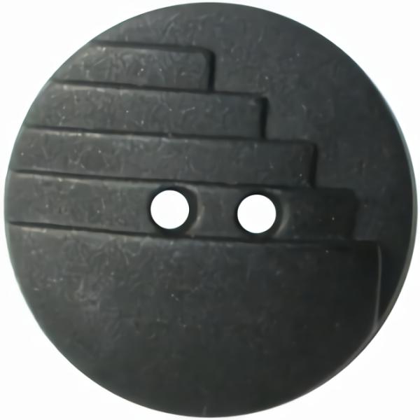 Black 2-Hole Button W/ Step Detail 11/16"  |   Black Suit Buttons Black Suit Buttons Black Suit Buttons