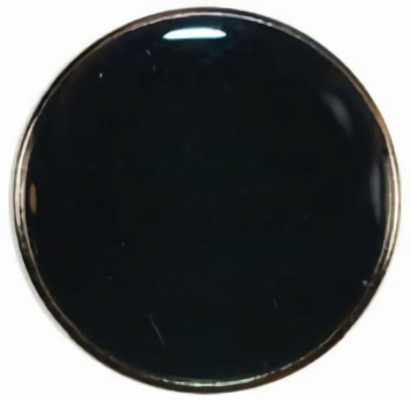 Black Enamel Button W/ Silver Rim  |   Black Suit Buttons Black Suit Buttons Black Suit Buttons