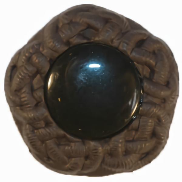 Black Matte Button W/Shiny Black Center 11/16" & 7/8"  |   Color Fashion Color Fashion Color Fashion