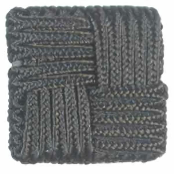 Black Woven Square  |   Passementeries Special Occasion Buttons Passementeries