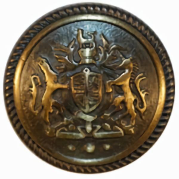 Brass Crest Button  |   Bronze & Copper Buttons Bronze & Copper Buttons