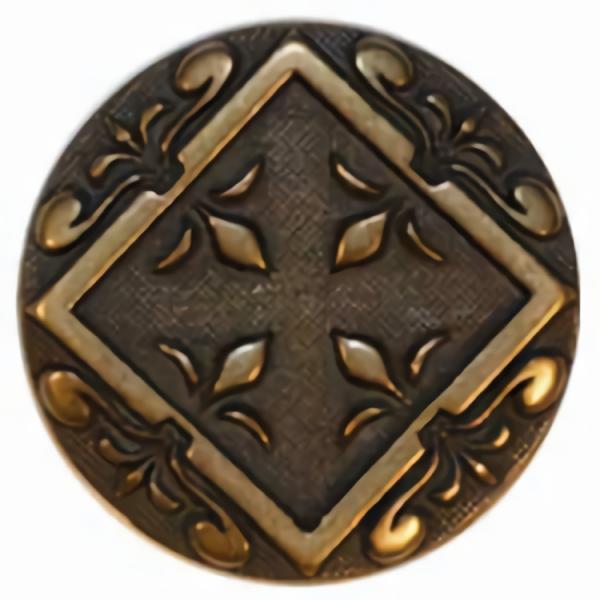 Bronze Button W/ Ornate Relief 7/8"  |   Bronze Fashion Bronze Fashion Bronze Fashion