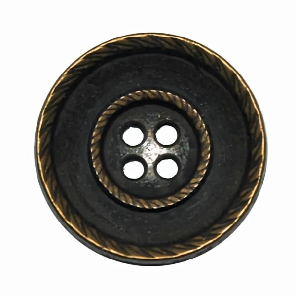 Bronze Concave 4-Hole Button Sz 7/8"  |   Metal Coat Coat Buttons Metal Coat