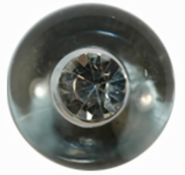 Clear Dome Button W/ Rhinestone Center  |   Women’s Dress Shirt Shirt Buttons Women's Dress Shirt