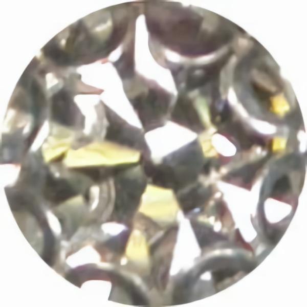 Crystal Button W/ Silver Setting 5/8" (16Mm)  |   Silver Settings Rhinestone Buttons Silver Settings