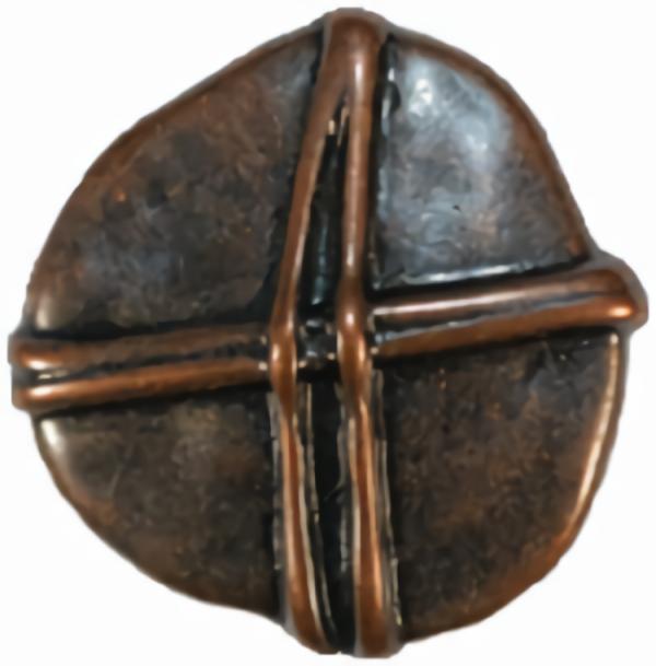 Dark Copper Free Form Button  |   Bronze Fashion Bronze Fashion Bronze Fashion