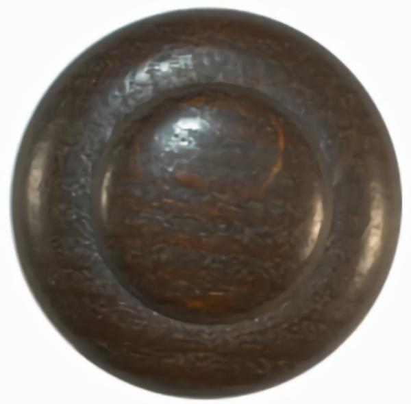 Dark Walnut Wood W/Raised Center 5/8"  |   Wood Buttons Natural Buttons Wood Buttons