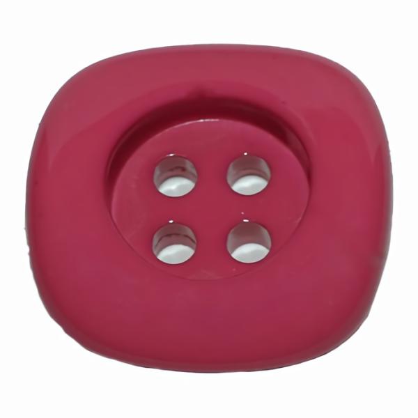 Fushia Square 4-Hole Button  |   Color Fashion Color Fashion Color Fashion