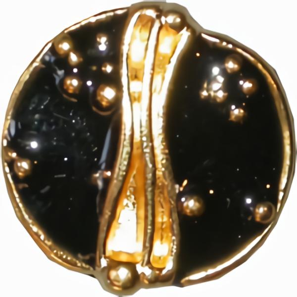 Gold And Black Free Form Button  |   Gold Fashion Fashion Buttons Gold Fashion