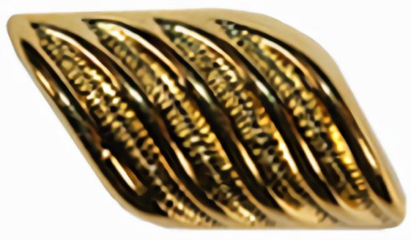 Gold Toggle W/ Ridges  |   Gold Fashion Fashion Buttons Gold Fashion