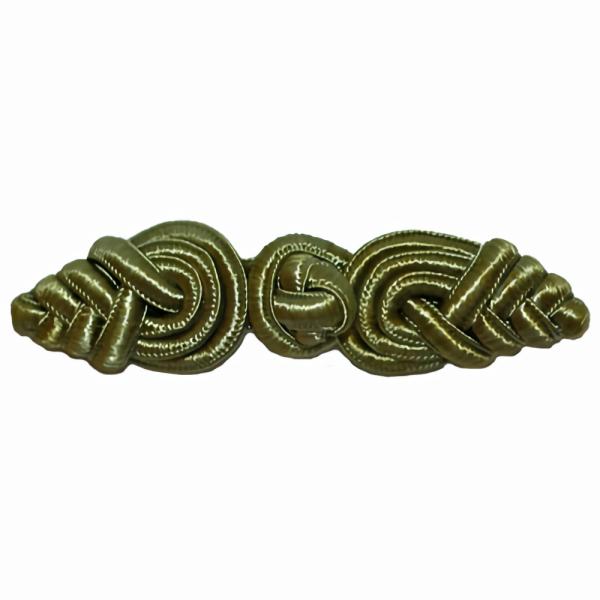 Light Olive Frog 3" (75Mm)  |   Frog Closures Closures Frog Closures