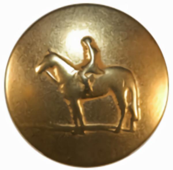 Matte Gold Equestrian Button  |   Gold Fashion Fashion Buttons Gold Fashion