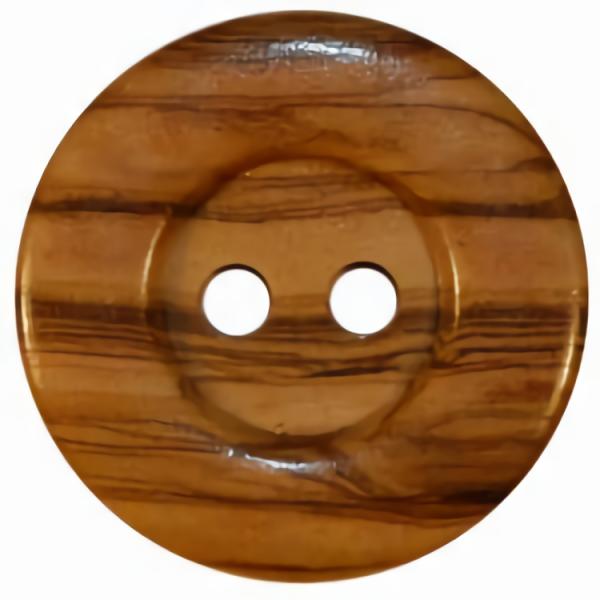 Natural Wood Grain W/Wide Rim Button 1 3/8"  |   Wood & Natural Decorative Large Decorative Buttons Wood & Natural Decorative