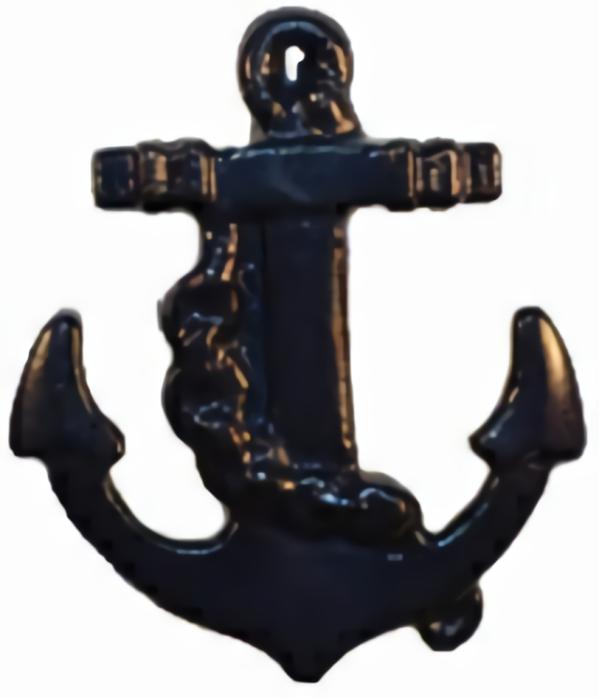 Navy Blue Anchor Size 11/16"  |   Novelty Children's Buttons Novelty