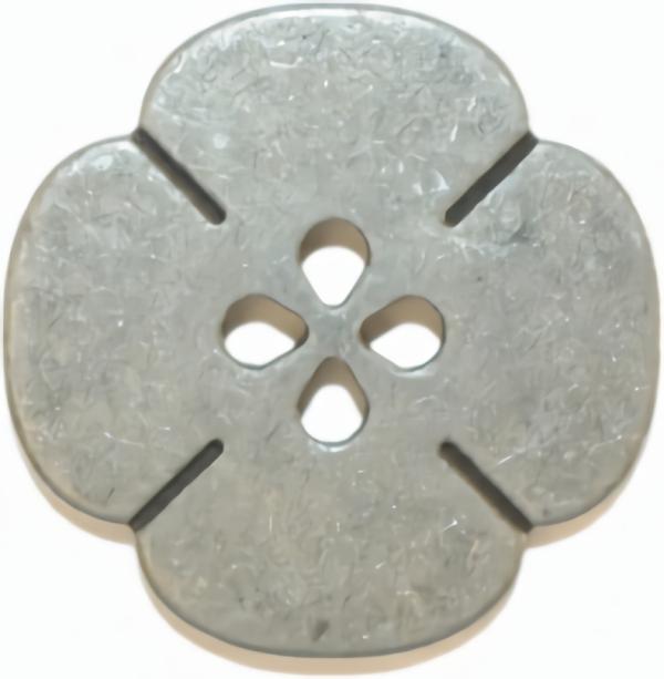 Pewter Flower Button 4-Hole  |   Silver Novelty Buttons Novelty Buttons Silver Novelty Buttons