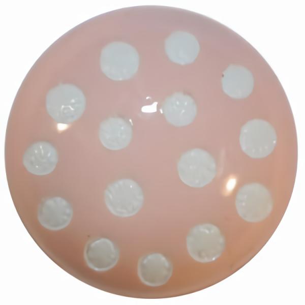 Pink Dome Button W/White Dots 11/16"  |   Color Fashion Color Fashion Color Fashion