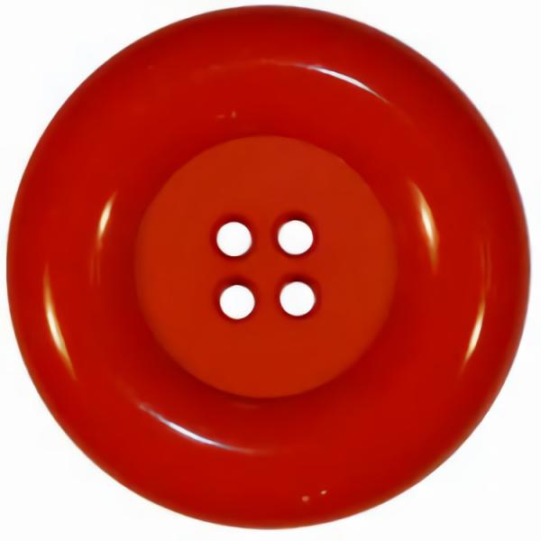 Red 4-Hole Button W/ Thick Rim  |   Color Decorative Color Decorative Color Decorative