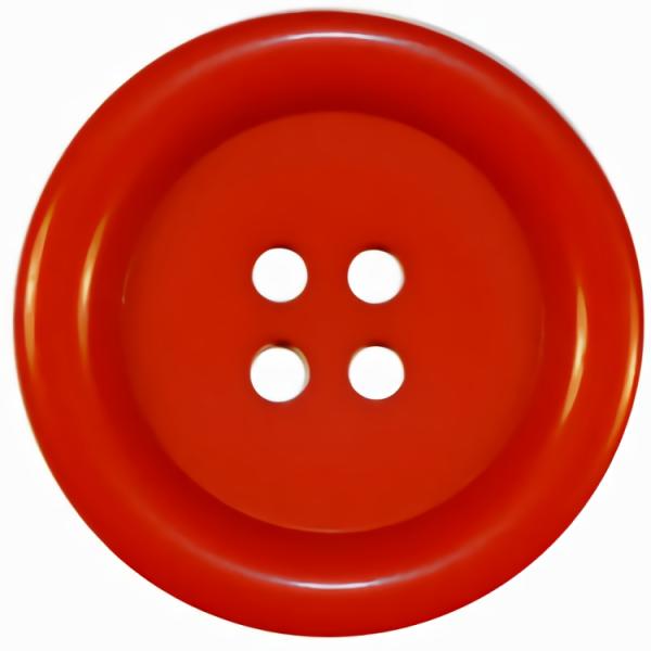 Red 4-Hole W/ Rim  |   Crafts & Basics Buttons Crafts & Basics