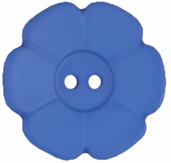 Royal Blue Daisy 2-Hole  |   Flowers Children's Buttons Flowers