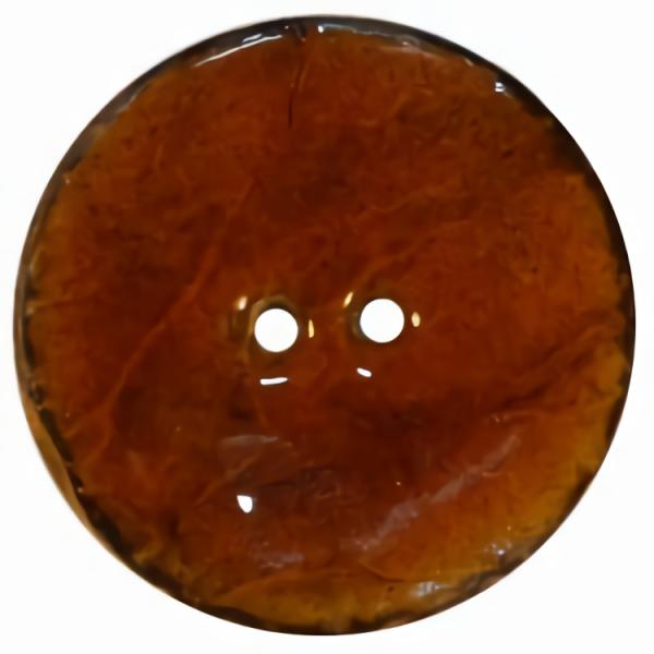 Rust/Carmel Resin Coconut 2-Hole Button 1 3/16"  |   Wood & Natural Decorative Large Decorative Buttons Wood & Natural Decorative