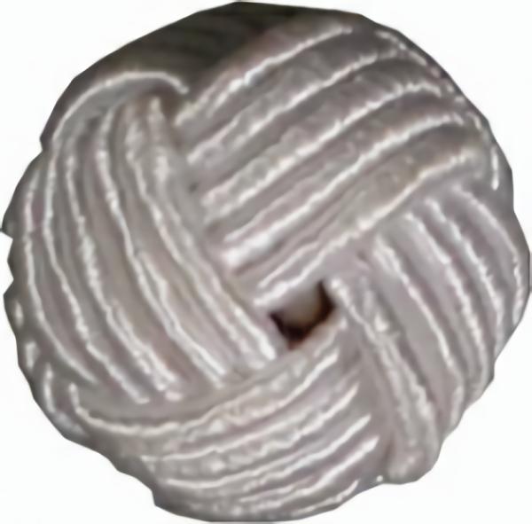 White Chinese Knot 5/8"  |   Satin Satin Satin