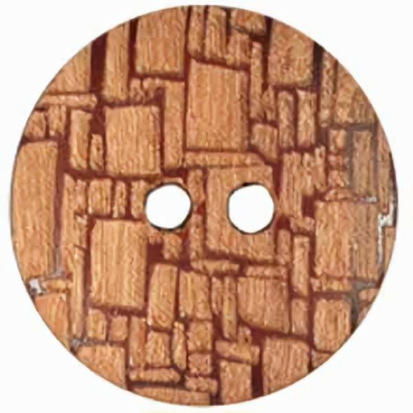 Patterned Wood 2-Hole 3/4" (20Mm)  |   Color Fashion Color Fashion Color Fashion