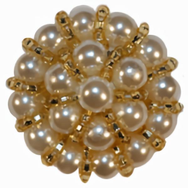 Beaded Pearl & Gold Button 1 5/8"  |   Pearl Buttons And Balls Pearl Buttons And Balls Pearl Buttons And Balls